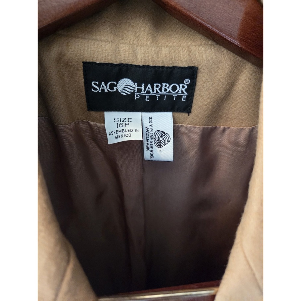 Sag Harbor Camel Blazer Jacket 16P , classic, preppy, corpcore, casual - Picture 2 of 6